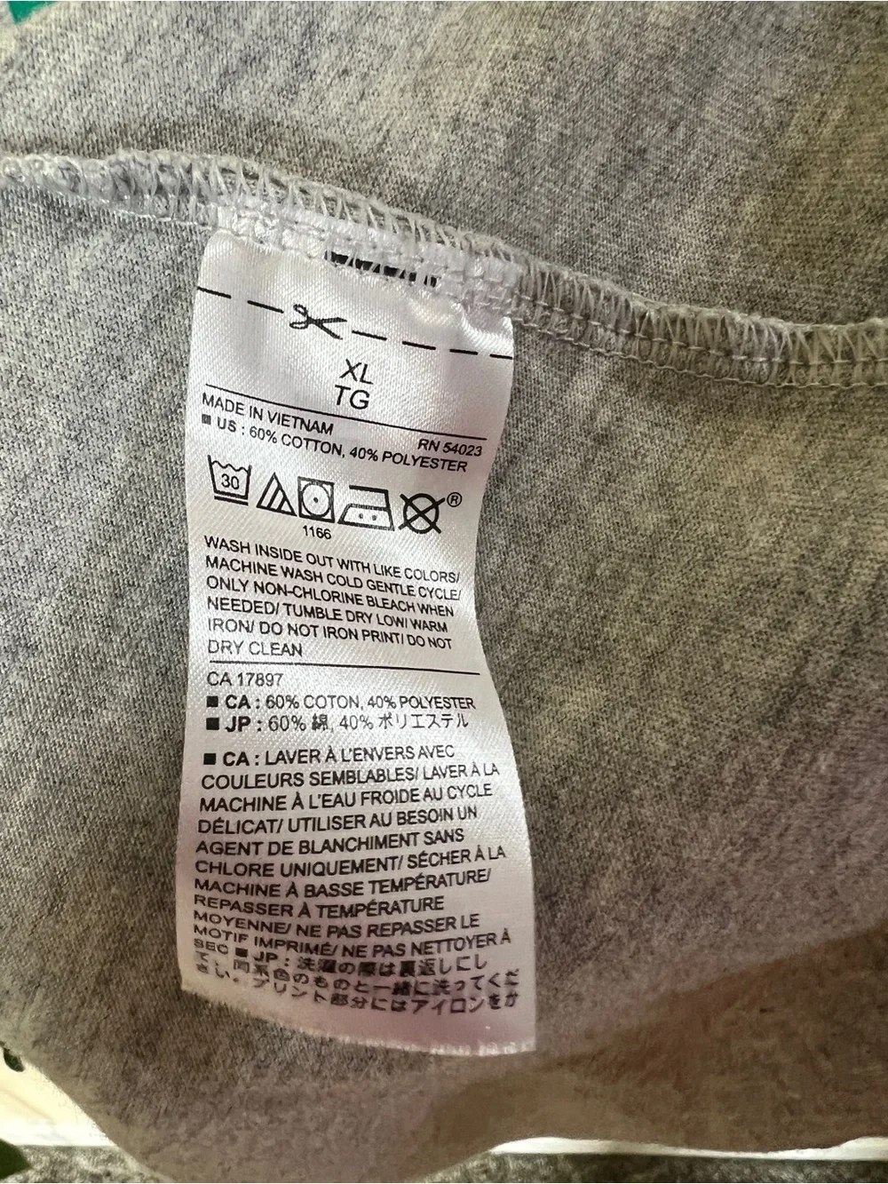 Banana Republic Gray Tee with Multicolor Elephant Graphic